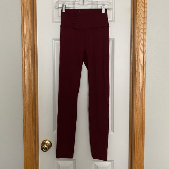 Sezane EPS Mauve Pink High Waisted Leggings Size XS - Picture 2 of 12